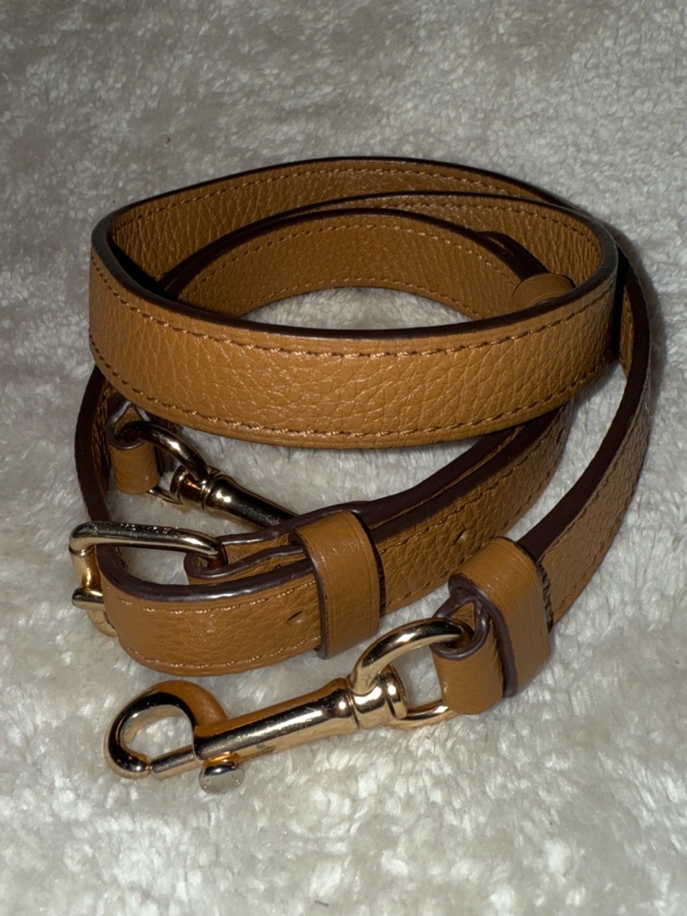 Coach Abby Duffle Leather Hobo Bag Camel Tan Braided Handle & Crossbody Strap - Picture 16 of 16